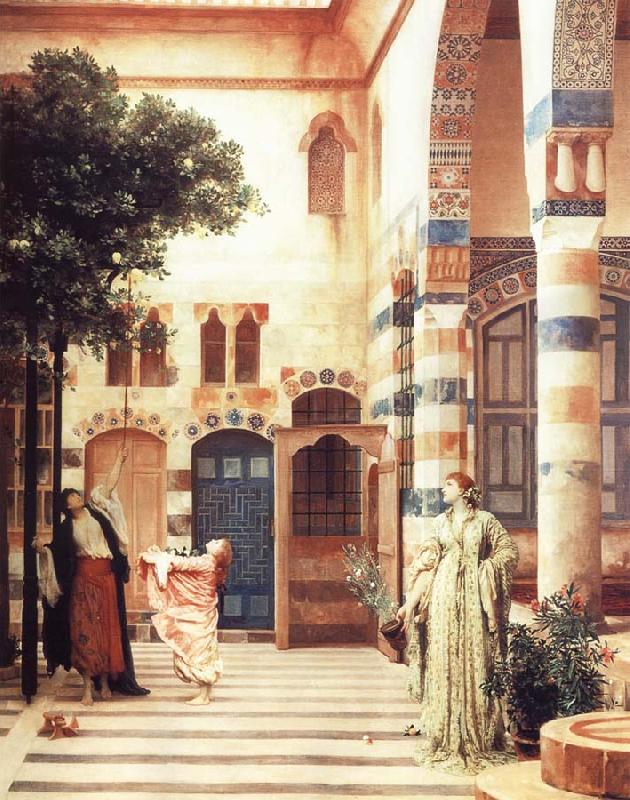 Lord Frederic Leighton Old Damascus The Jewish Quarter oil painting picture